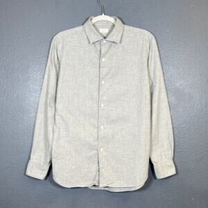 EDIFICE 48 Men’s MADE IN JAPAN gray shirt Button Up LONG SLEEVE